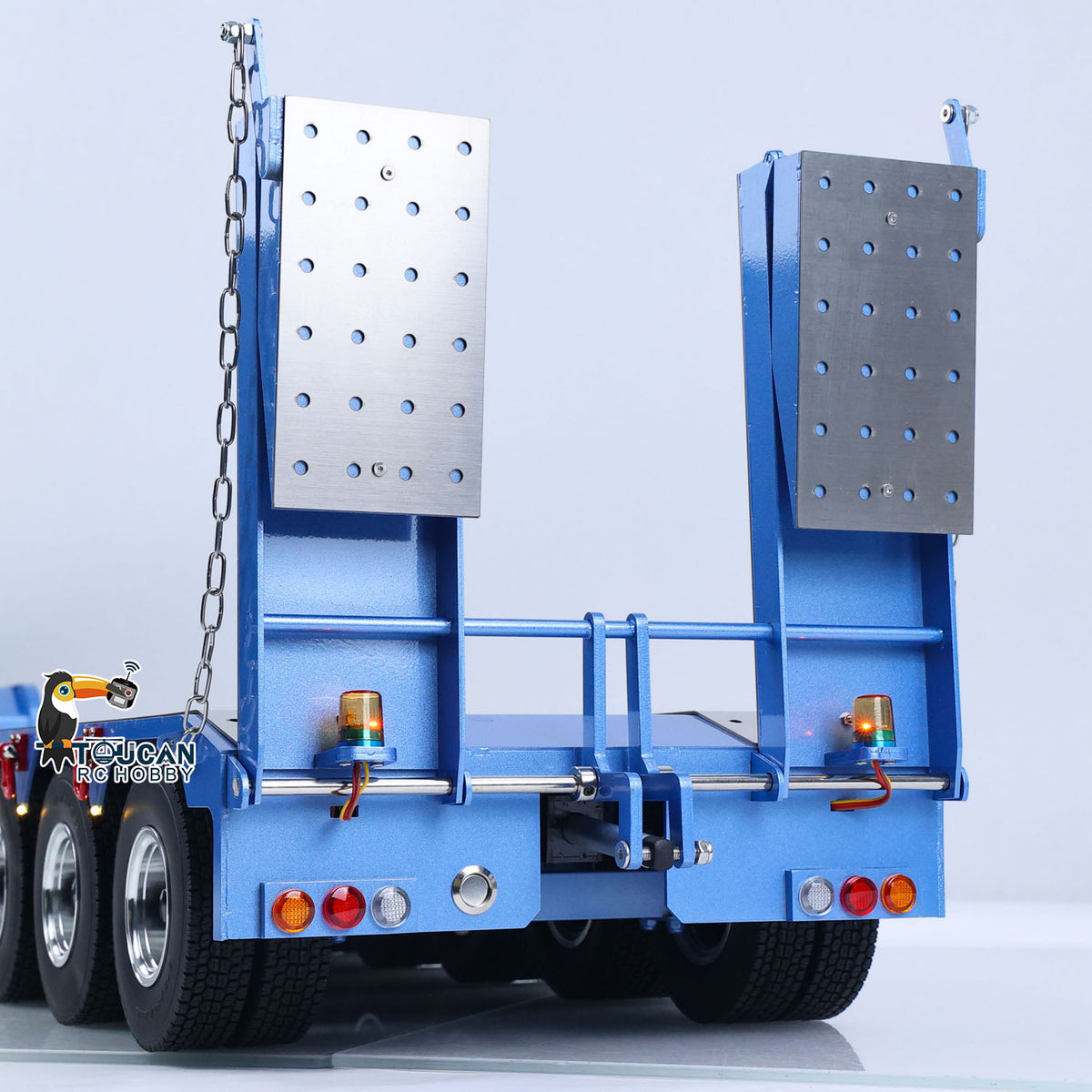 5 Axles Metal Semi-trailer for 1/14 RC Tractor Dumper