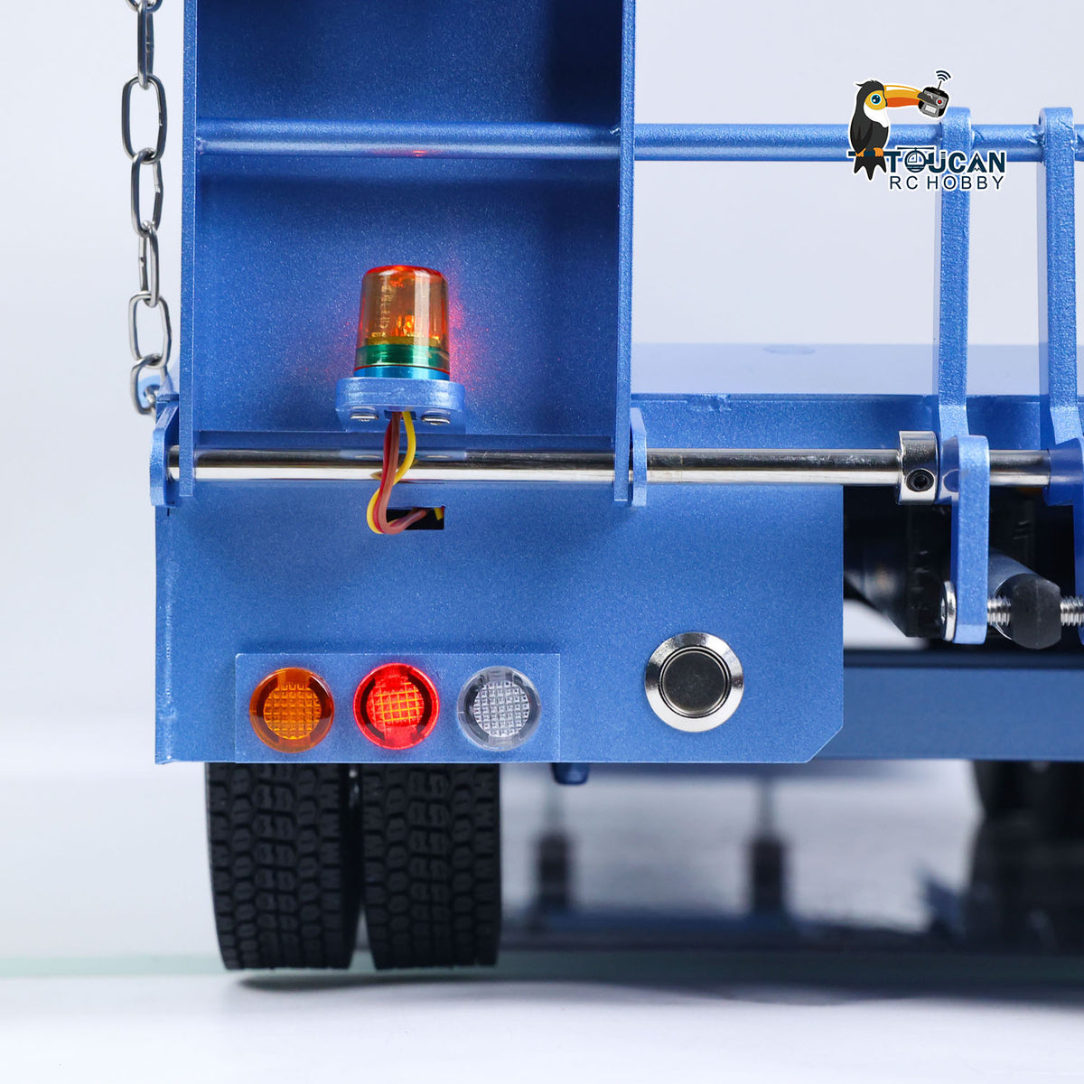 5 Axles Metal Semi-trailer for 1/14 RC Tractor Dumper