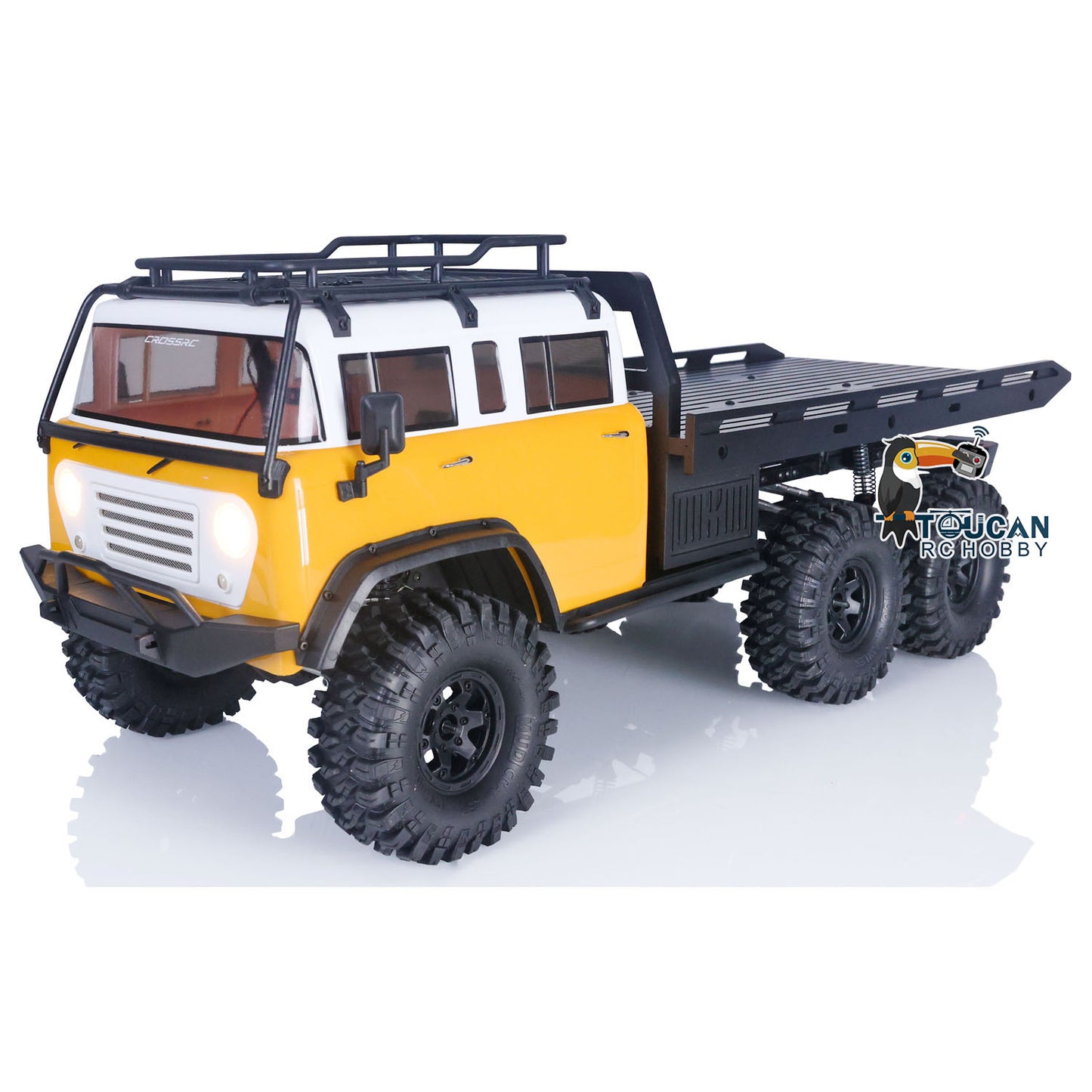 US STOCK CROSSRC JT6 6WD 6X6 RTR 2.4GHz 1/10 RC Crawler Remote Control Flatbed Car Model