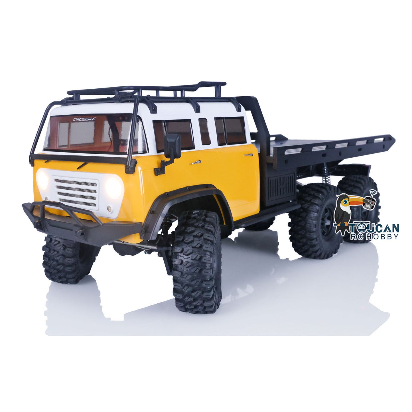 US STOCK CROSSRC JT6 6WD 6X6 RTR 2.4GHz 1/10 RC Crawler Remote Control Flatbed Car Model