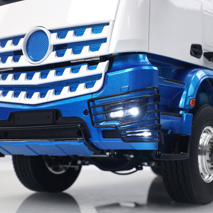 3Speed LESU Skip Loader 3363 Metal 4X4 Chassis 1/14 RC Hydraulic Swing Arm Garbage Dump Truck Light Sound Hub Reduction Axle