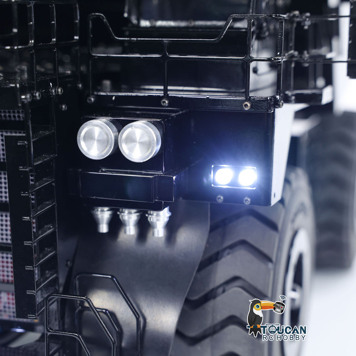 Metal 1/20 RC Hydraulic Mine Truck 793D Heavy Duty Remote Control Dumper RTR 2Speed Gearbox Flysky I6X Radio Light System