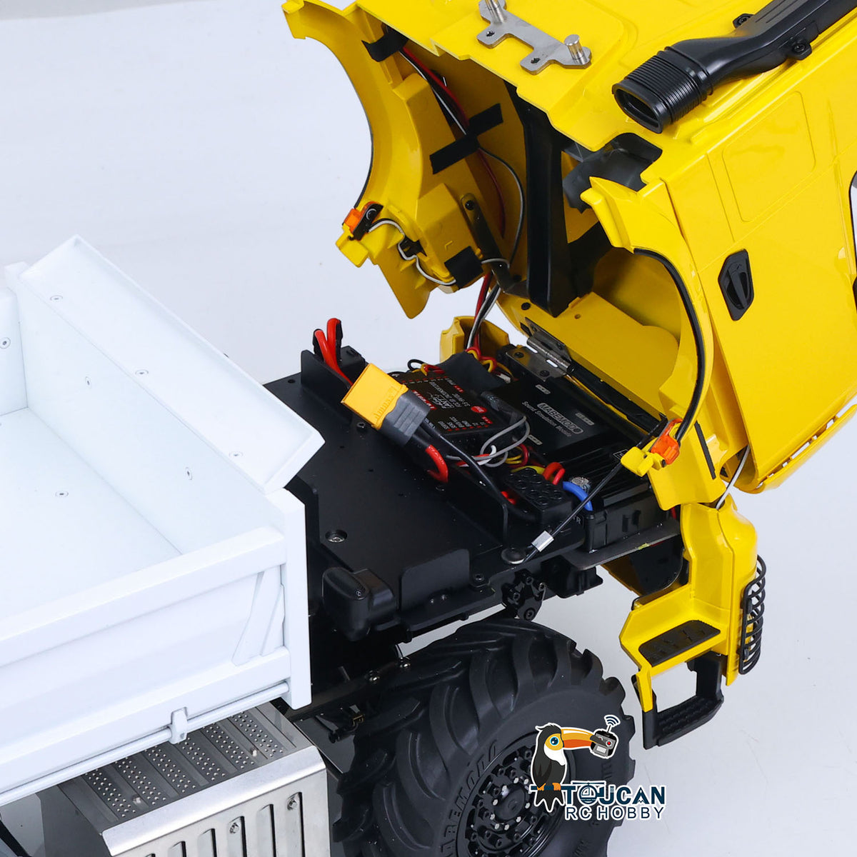 3363 MD 1/14 4x4 Metal Remote Control Hydraulic Dumper 2Speed Gearbox Differential Locks RC Tipper Model ST8 Radio Light Sound