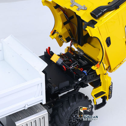 3363 MD 1/14 4x4 Metal Remote Control Hydraulic Dumper 2Speed Gearbox Differential Locks RC Tipper Model ST8 Radio Light Sound