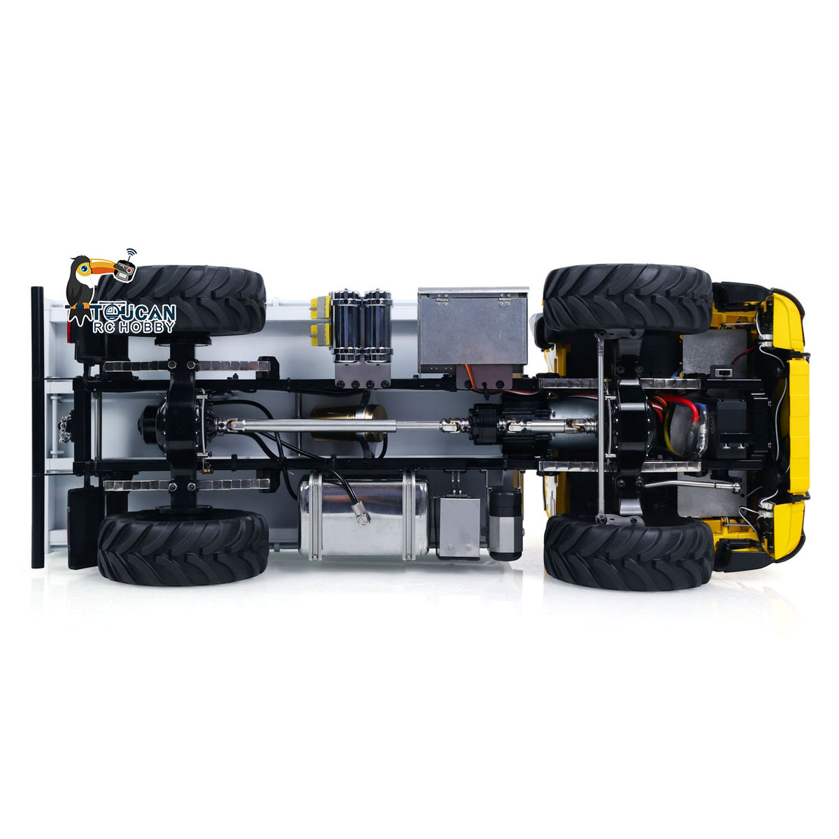 3363 MD 1/14 4x4 Metal Remote Control Hydraulic Dumper 2Speed Gearbox Differential Locks RC Tipper Model ST8 Radio Light Sound