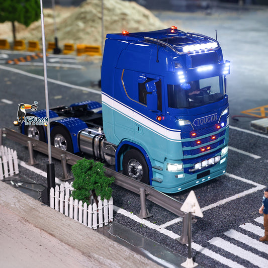 RTR Unitru 06 770S 1/14 Remote Control Tractor Truck 6X6 Metal Chassis 2Speed Gearbox Smoke Lights Sounds Brushless Motor ESC
