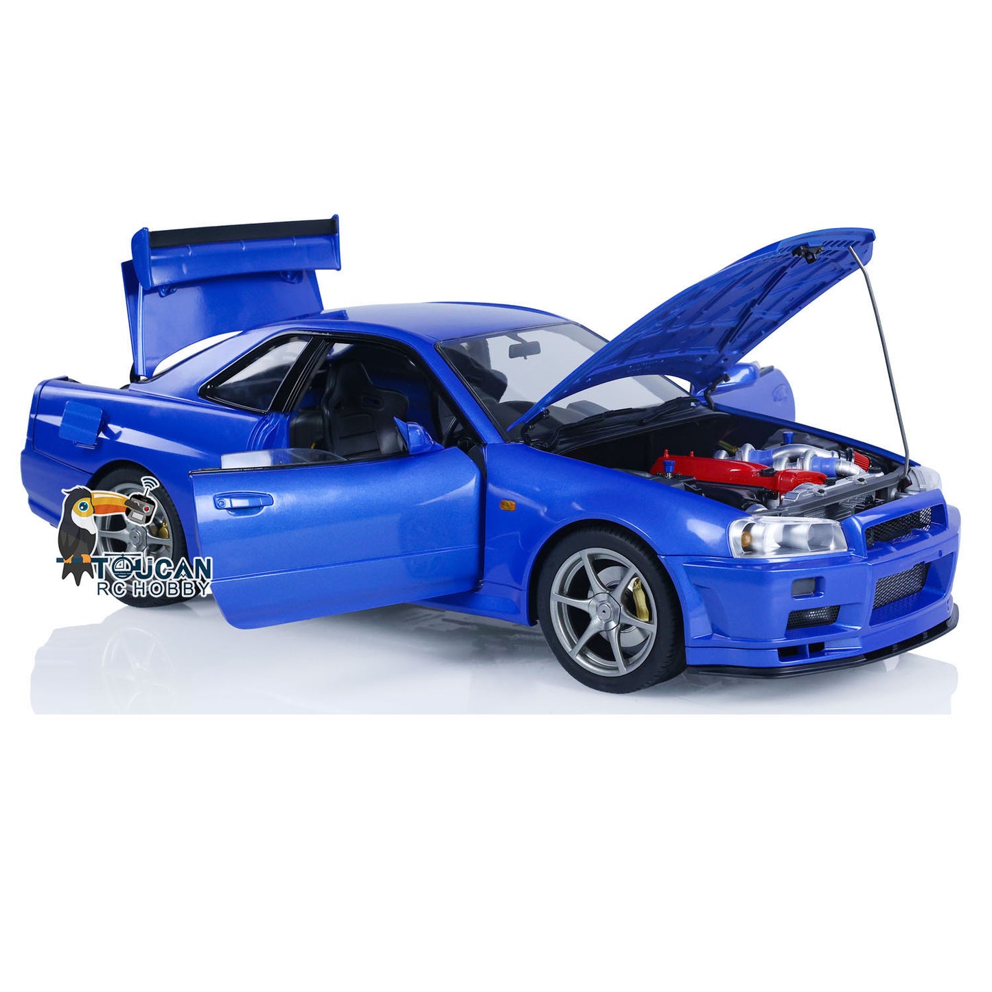 Capo 1/8 Assembled Painted RTR 4x4 4WD R34 RC Racing Drifting Car With Sound Light System Smoke Function