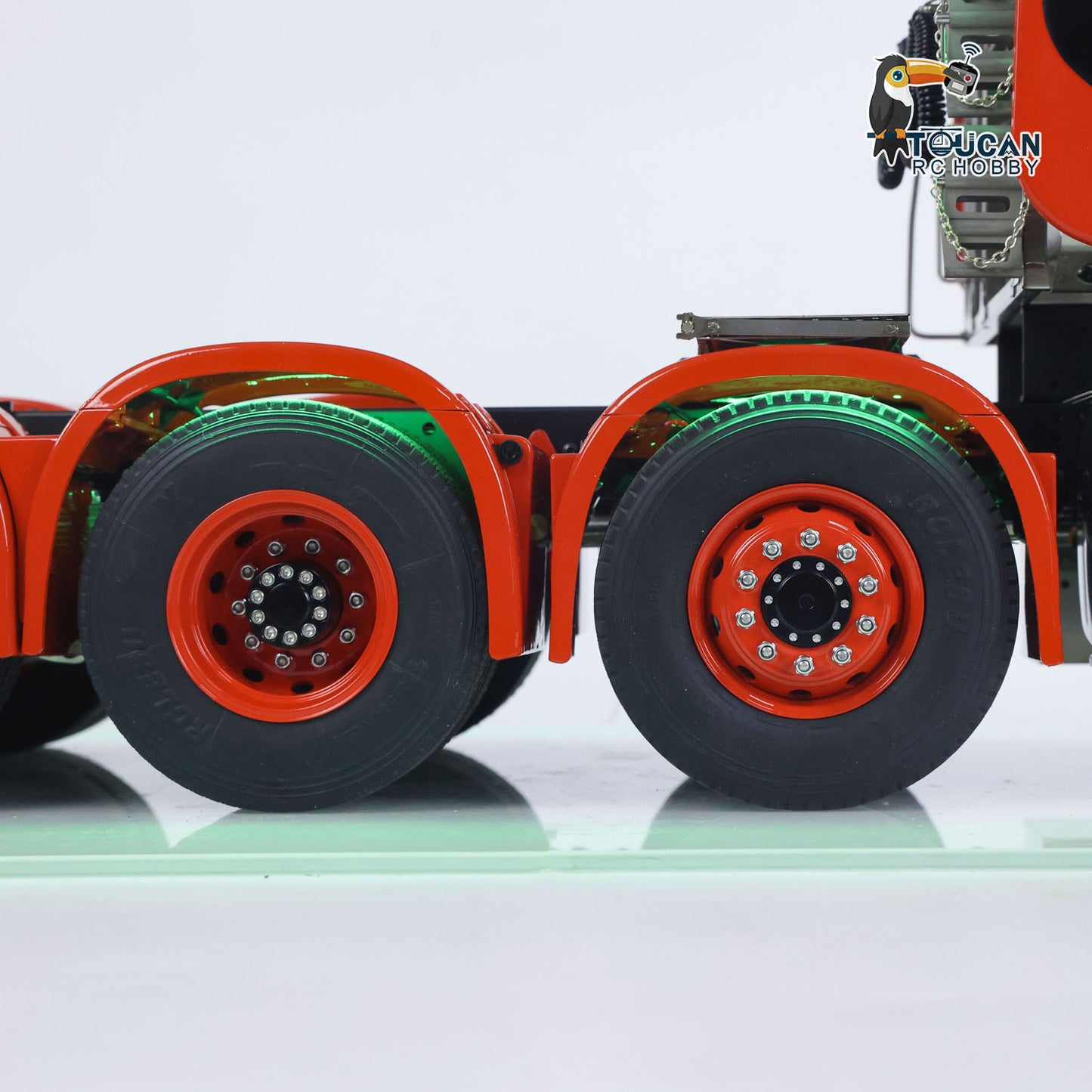 TOUCAN 10X8 Metal Chassis 3363 1/14 RC Tractor Truck RTR Lorry Car Smoke Sound 2Speed Gearbox ST8 Battery Rotating Light