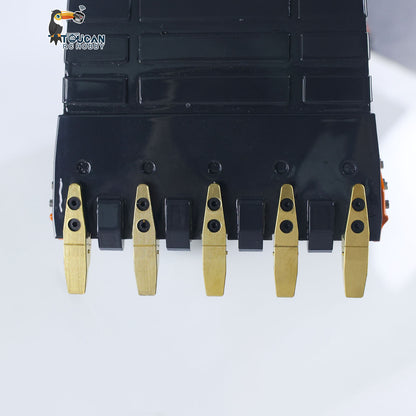 90% Metal LESU 1/14 RC Hydraulic Excavator Aoue ZX490 RTR 2Arms Heavy Digger Model PL18EV Lite Light Sound Smoke