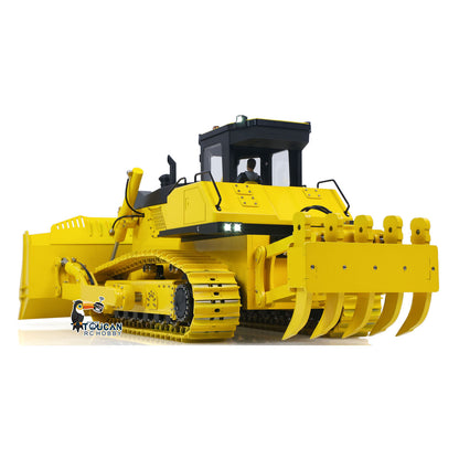 1/12 RC Hydraulic Bulldozer D155AX Big Blade Remote Control Heavy Dozer Model 7 Way Valve Stainless Steel Track Hobbywing Brushless ESC