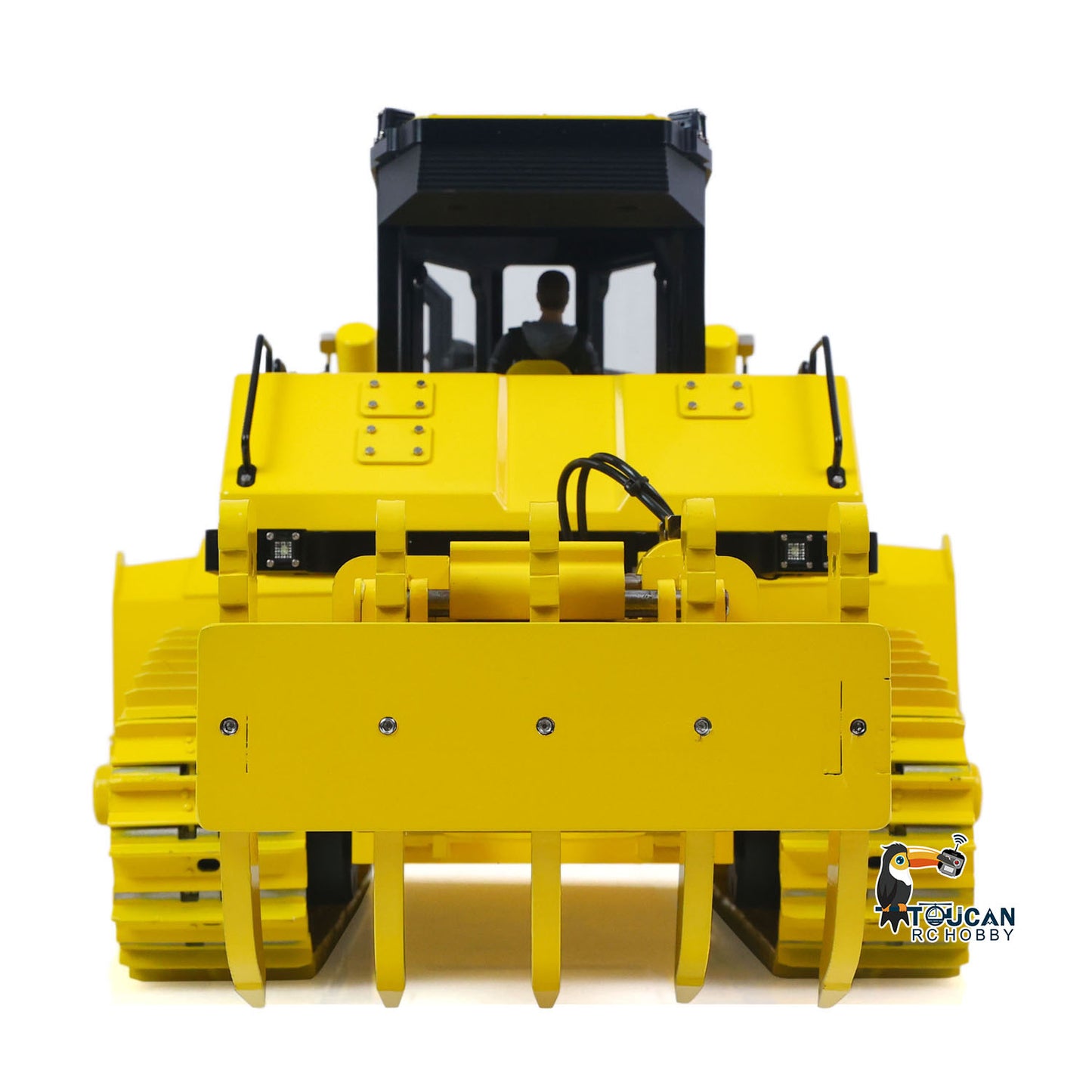 1/12 RC Hydraulic Bulldozer D155AX Big Blade Remote Control Heavy Dozer Model 7 Way Valve Stainless Steel Track Hobbywing Brushless ESC