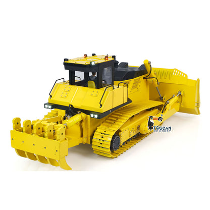 1/12 RC Hydraulic Bulldozer D155AX Big Blade Remote Control Heavy Dozer Model 7 Way Valve Stainless Steel Track Hobbywing Brushless ESC