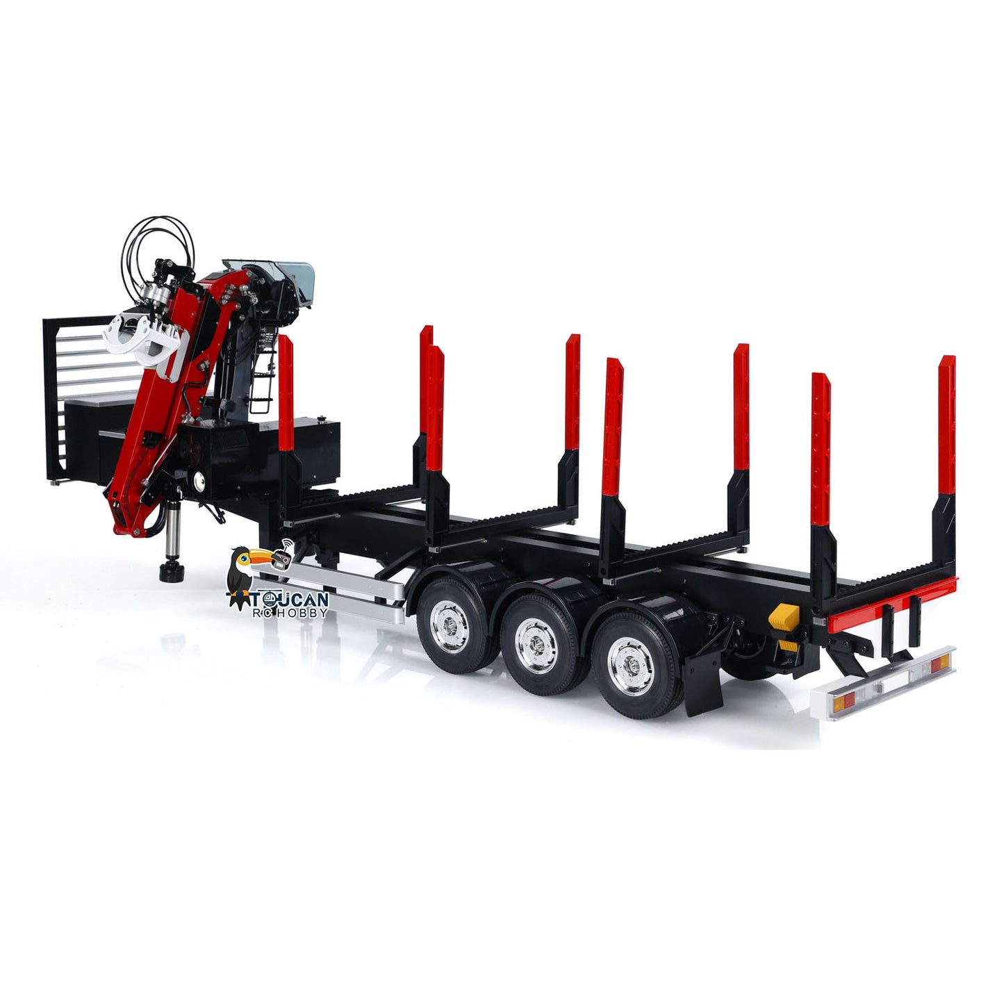 LESU 1/14 Hydraulic Metal Timber Crane RC Trailer