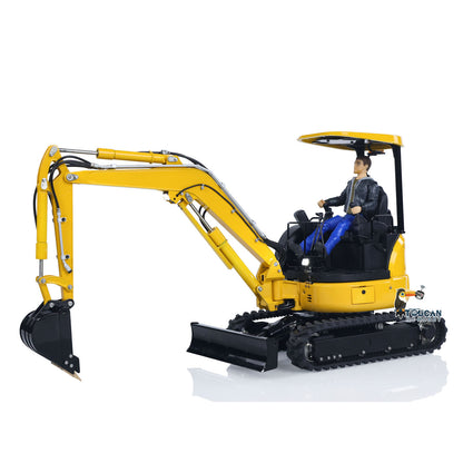 IN STOCK LESU 1/14 Mini RC Hydraulic Excavator PC30 Metal Radio Controlled Digger Model with 6CH Reversing Valves