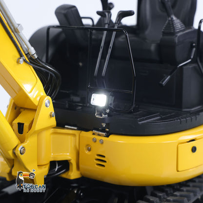 IN STOCK LESU 1/14 Mini RC Hydraulic Excavator PC30 Metal Radio Controlled Digger Model with 6CH Reversing Valves