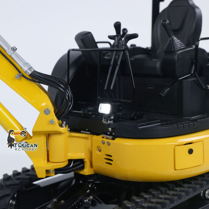 IN STOCK LESU 1/14 Mini RC Hydraulic Excavator PC30 Metal Radio Controlled Digger Model with 6CH Reversing Valves