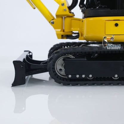 IN STOCK LESU 1/14 Mini RC Hydraulic Excavator PC30 Metal Radio Controlled Digger Model with 6CH Reversing Valves