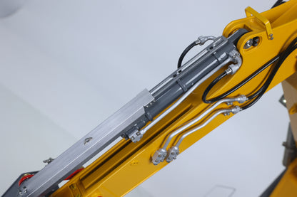 LESU 1/14 RC Hydraulic Excavator LR956 Metal 3 Arms Digger Model 4+3CH Valve Dual Pumps Light Flysky PL18EV LITE