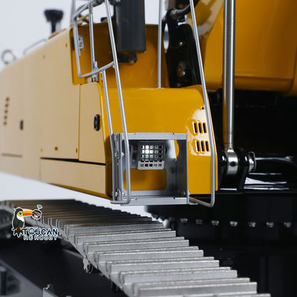 LESU 1/14 RC Hydraulic Excavator LR956 Metal 3 Arms Digger Model 4+3CH Valve Dual Pumps Light Flysky PL18EV LITE