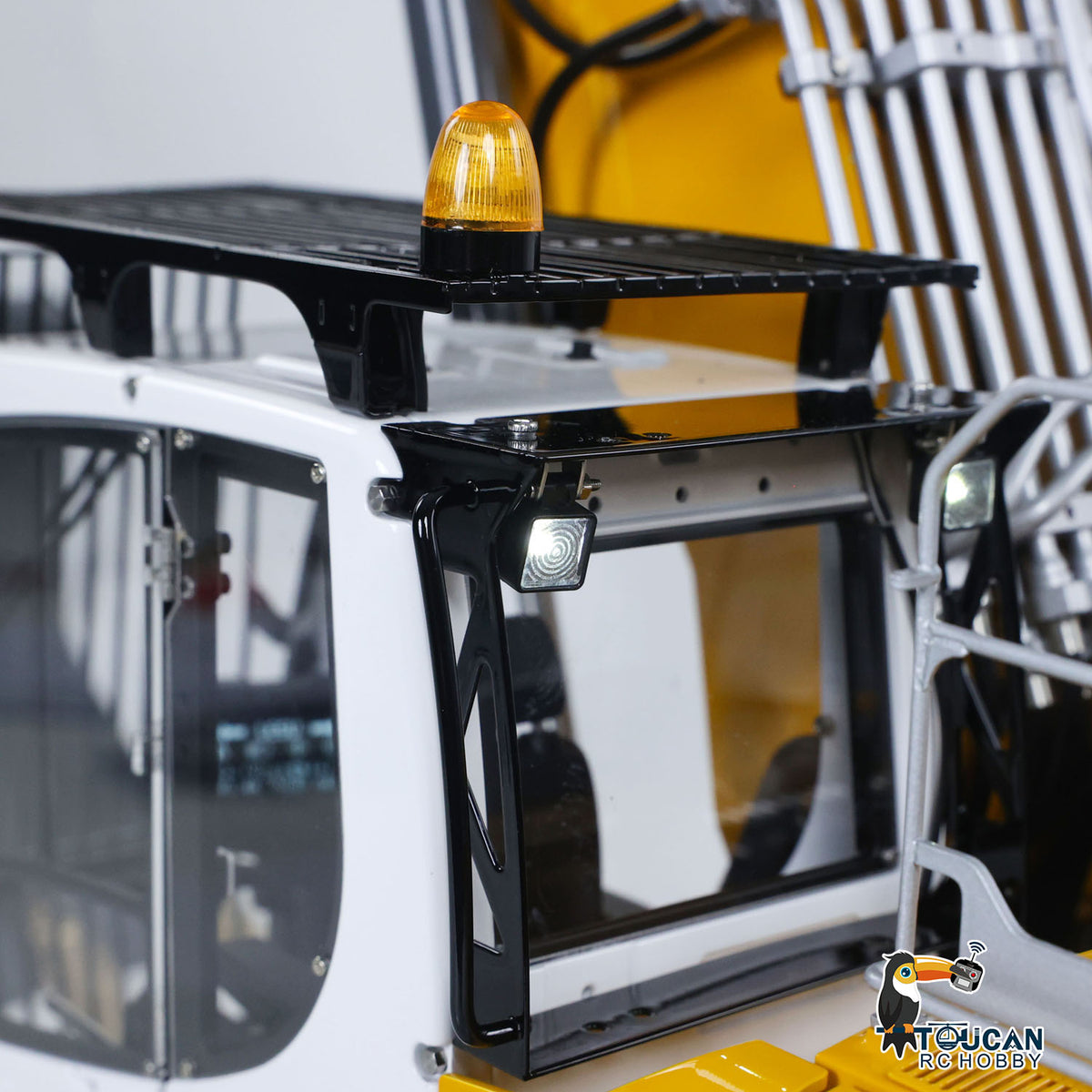 LESU 1/14 RC Hydraulic Excavator LR956 Metal 3 Arms Digger Model 4+3CH Valve Dual Pumps Light Flysky PL18EV LITE