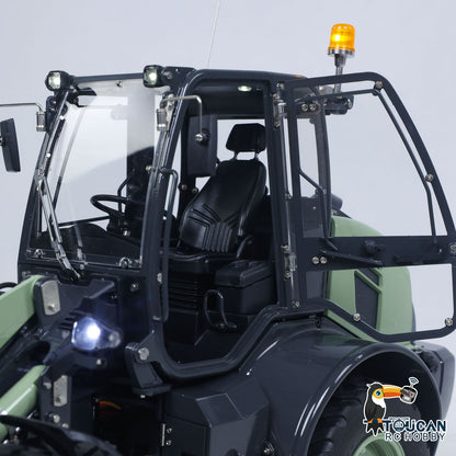 LESU Metal 1/14 Remote Control Hydraulic Loader Aoue WA100M-8 RTR 4CH Valve RC Engineering Vehicle Quick Coupler Lights Sounds