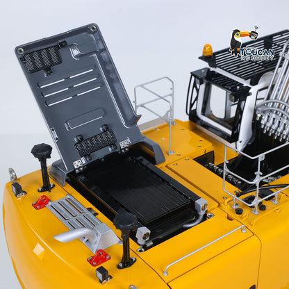 LESU 1/14 RC Hydraulic Excavator LR956 Metal 3 Arms Digger Model 4+3CH Valve Dual Pumps Light Flysky PL18EV LITE