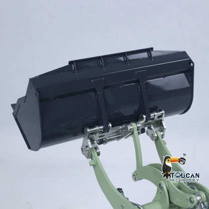 LESU Metal 1/14 Remote Control Hydraulic Loader Aoue WA100M-8 RTR 4CH Valve RC Engineering Vehicle Quick Coupler Lights Sounds