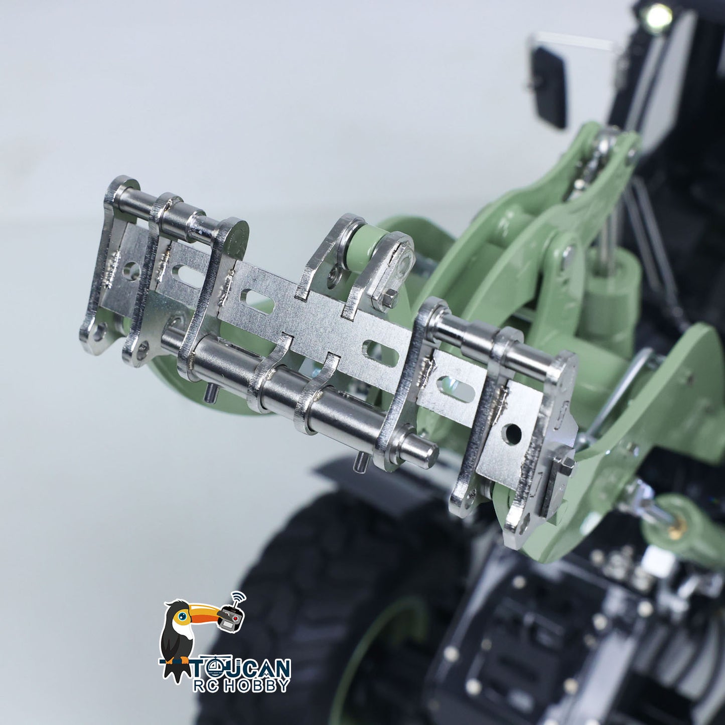 LESU Metal 1/14 Remote Control Hydraulic Loader Aoue WA100M-8 RTR 4CH Valve RC Engineering Vehicle Quick Coupler Lights Sounds