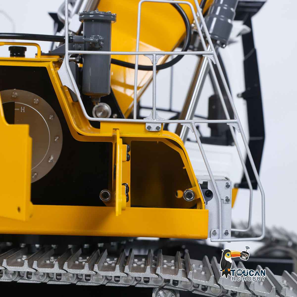 LESU 1/14 RC Hydraulic Excavator LR956 Metal 3 Arms Digger Model 4+3CH Valve Dual Pumps Light Flysky PL18EV LITE