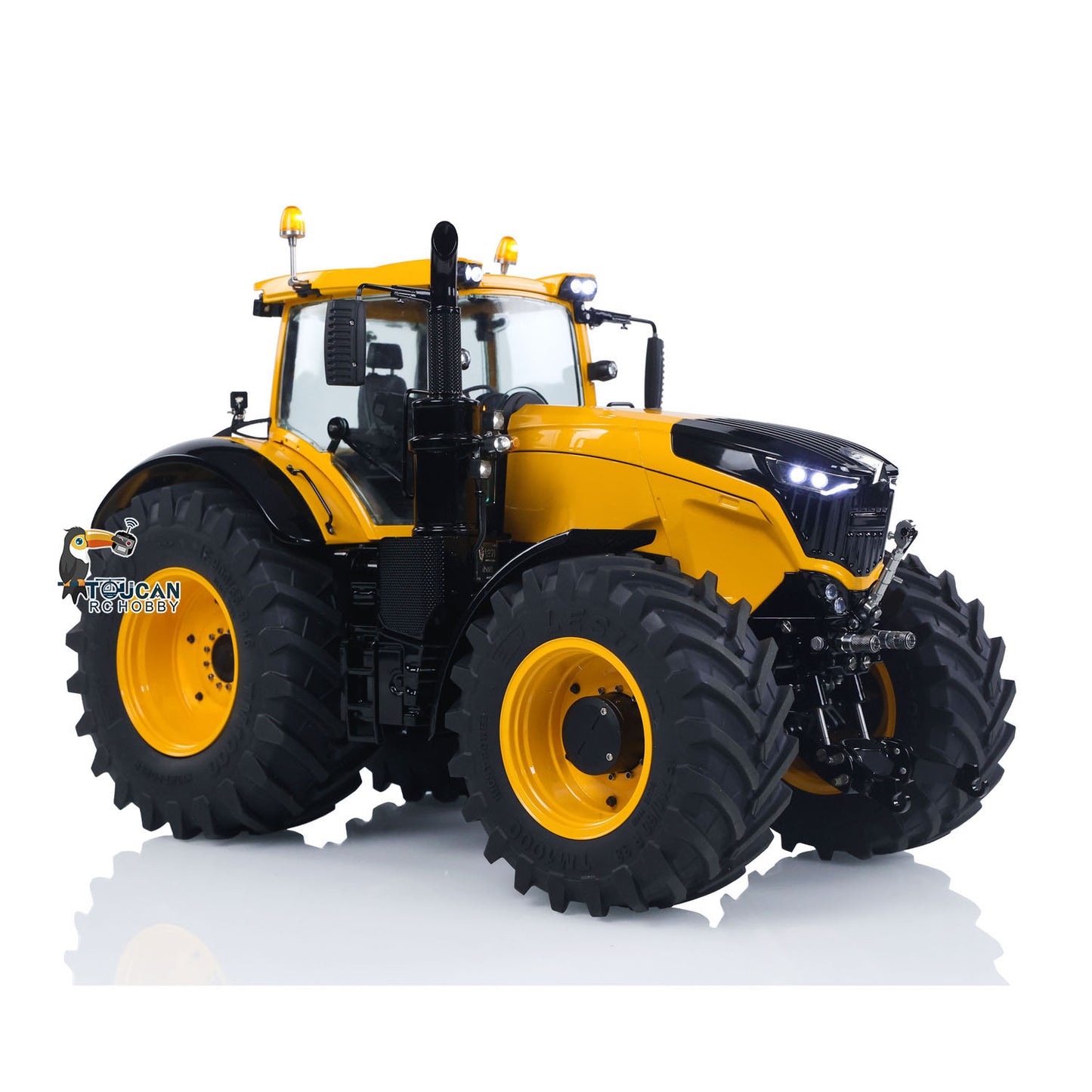 LESU 4x4 90% Metal Body 1/14 RC Hydraulic Tractor AOUE 1050 Radio Controlled Agricultural Vehicle Light Smoking Simulation Sound