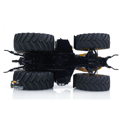 LESU 4x4 90% Metal Body 1/14 RC Hydraulic Tractor AOUE 1050 Radio Controlled Agricultural Vehicle Light Smoking Simulation Sound