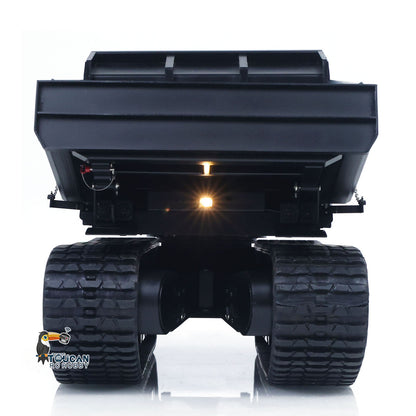 Upgraded Super Frog T14R Panther 1/14 Remote Control Hydraulic Crawler Dumper RC Metal Tracked Tipper Truck Frsky X14 Radio