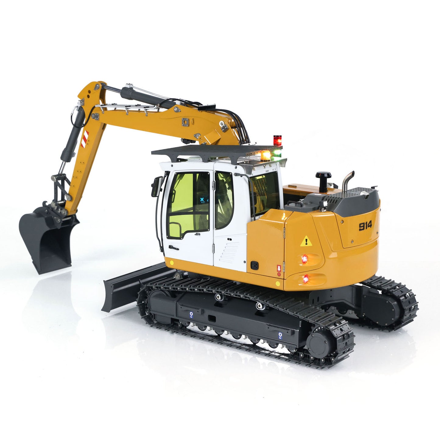 1/14 Radio Controlled Hydraulic Excavator LR 914 5ways Valve RC Digger Model RTR Electric Construction Vehicle Car ST8 Radio Battery
