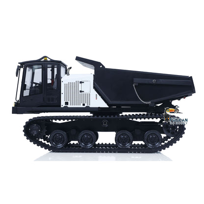 Upgraded Super Frog T14R Panther 1/14 Remote Control Hydraulic Crawler Dumper RC Metal Tracked Tipper Truck Frsky X14 Radio