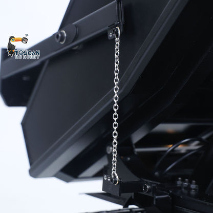 Super Frog 1/14 RC Hydraulic Crawler Dumper Truck T14R RTR Radio Controlled Metal Tracked Tipper Frsky X14 Light Electric Wiper