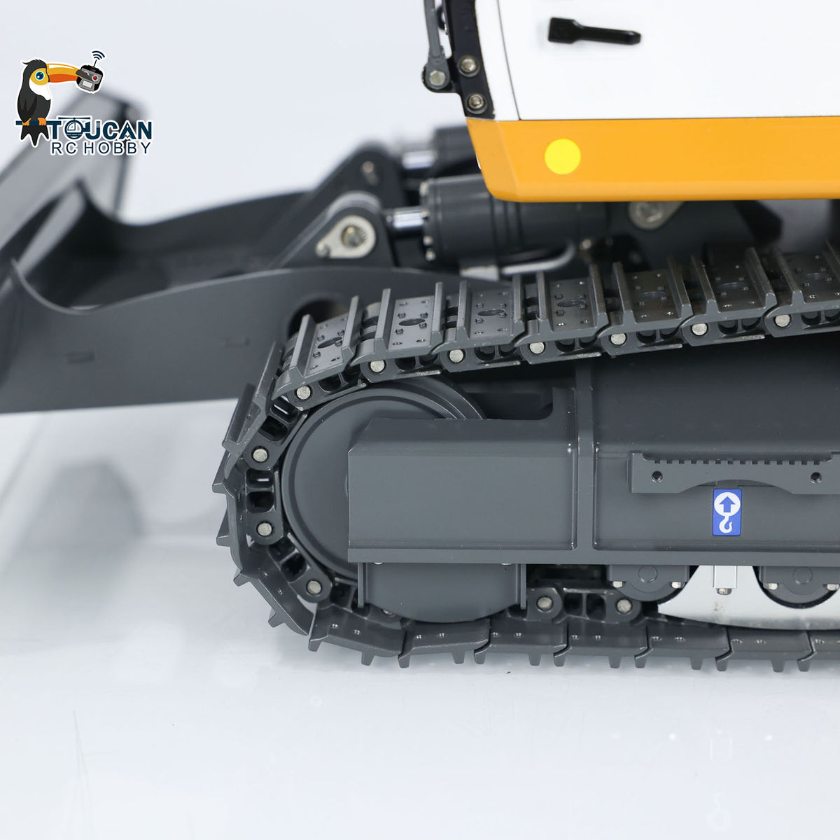 CUT Model 1/14 RC Hydraulic Excavator 914 5CH Valve Metal Remote Control Digger Construction Vehicle Warning Light Flysky ST8 Radio Sound System Charger