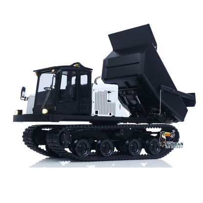 Super Frog 1/14 RC Hydraulic Crawler Dumper Truck T14R RTR Radio Controlled Metal Tracked Tipper Frsky X14 Light Electric Wiper