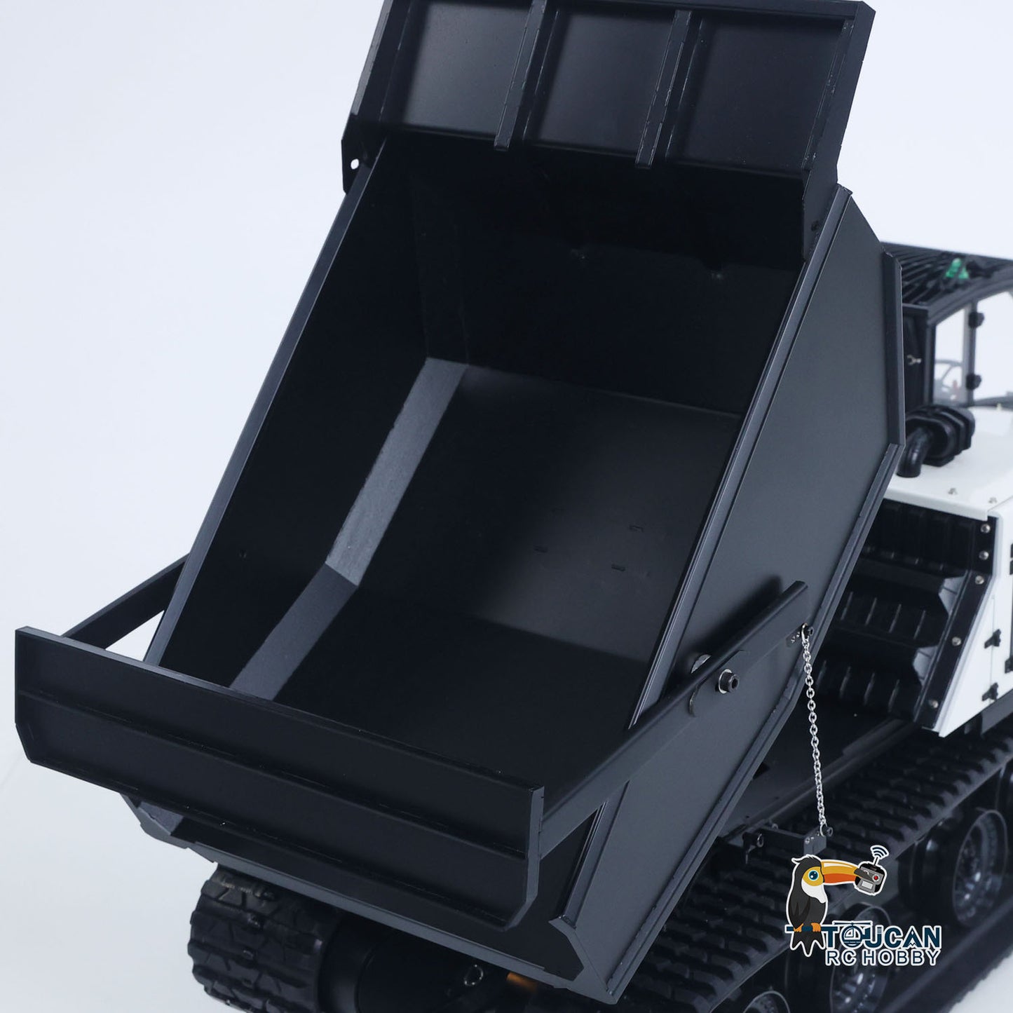 Super Frog 1/14 RC Hydraulic Crawler Dumper Truck T14R RTR Radio Controlled Metal Tracked Tipper Frsky X14 Light Electric Wiper