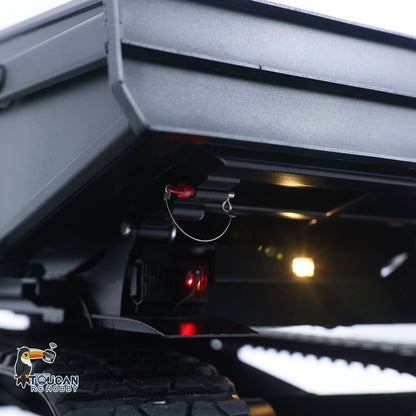 Super Frog 1/14 RC Hydraulic Crawler Dumper Truck T14R RTR Radio Controlled Metal Tracked Tipper Frsky X14 Light Electric Wiper