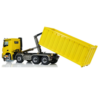 8x8 LESU 1/14 Hydraulic RC Dump Truck Roll On/Off Waste Bin Tipper