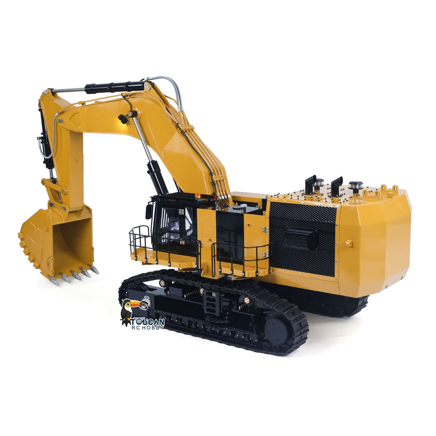 RTR 1/14 Hydraulic RC Excavator 6015B Metal Remote Control Digger Heavy Duty Model Construction Vehicle Flysky PL18EV Lite