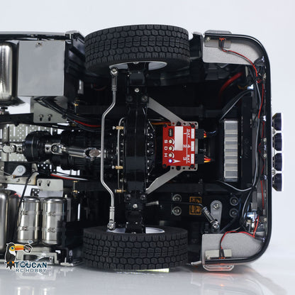 TOUCAN 1/14 RC Tractor Truck 770S RTR 3Speed Lorry 6X6 Metal Chassis Axle Locks Smoke Sound Light Chassis Suspension ST8 Battery