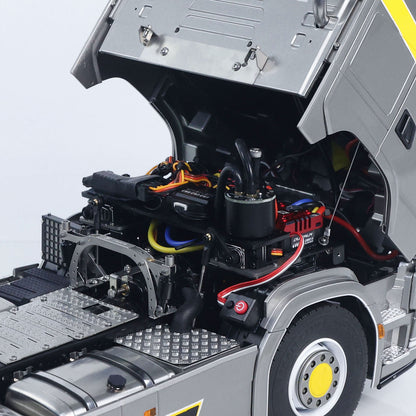 TOUCAN 1/14 RC Tractor Truck 770S RTR 3Speed Lorry 6X6 Metal Chassis Axle Locks Smoke Sound Light Chassis Suspension ST8 Battery