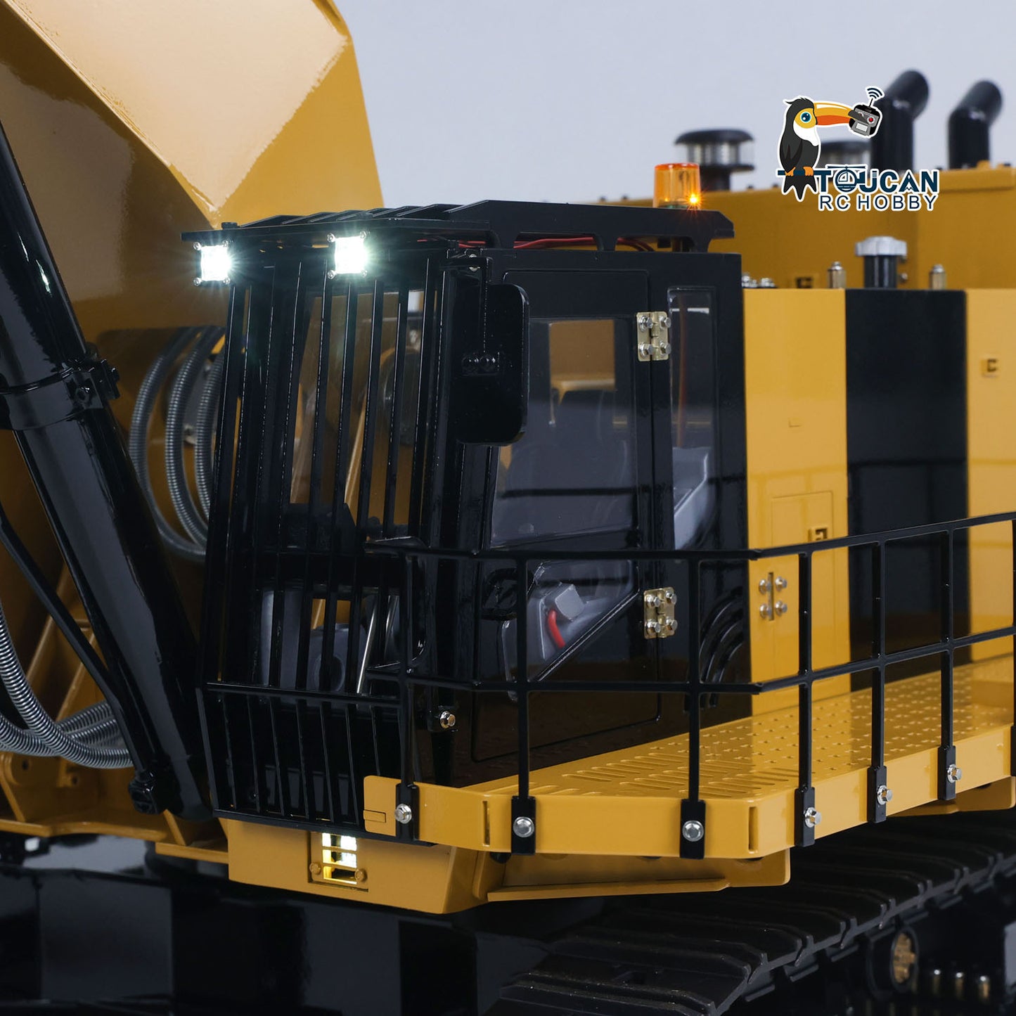 RTR 1/14 Hydraulic RC Excavator 6015B Metal Remote Control Digger Heavy Duty Model Construction Vehicle Flysky PL18EV Lite