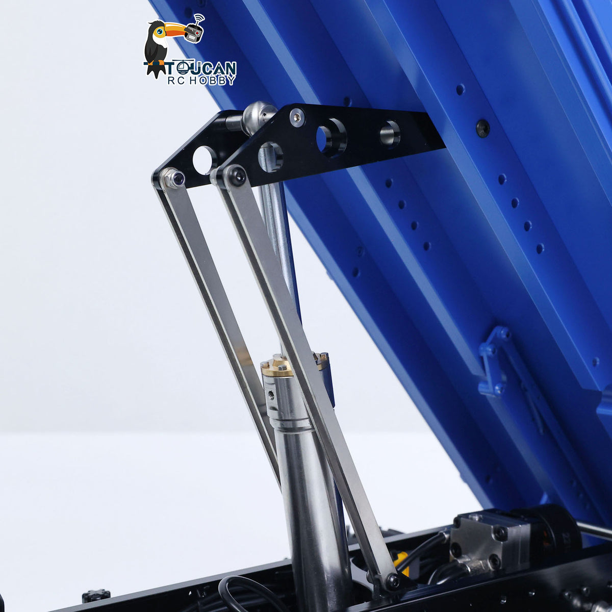 MD 1/14 4x4 Metal Radio Control Hydraulic Dumper Trucks 2Speed Gearbox Differential Locks RC Tipper Light Sound RTR Model