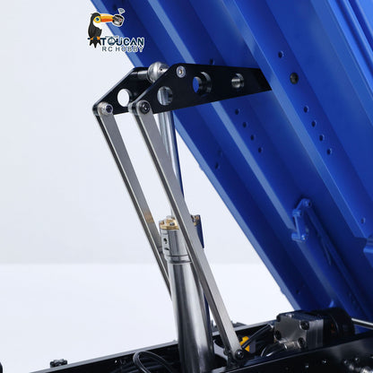 MD 1/14 4x4 Metal Radio Control Hydraulic Dumper Trucks 2Speed Gearbox Differential Locks RC Tipper Light Sound RTR Model