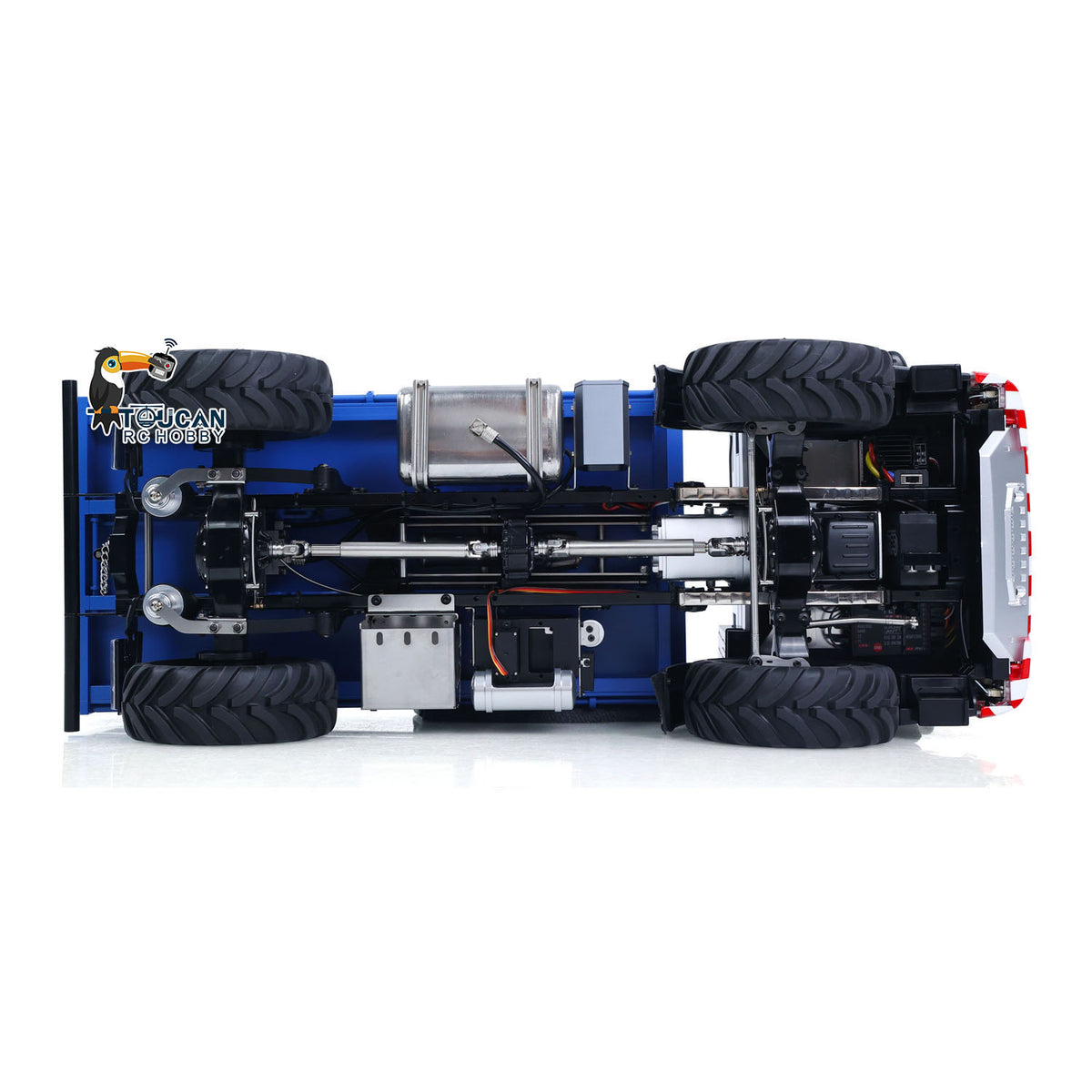 MD 1/14 4x4 Metal Radio Control Hydraulic Dumper Trucks 2Speed Gearbox Differential Locks RC Tipper Light Sound RTR Model