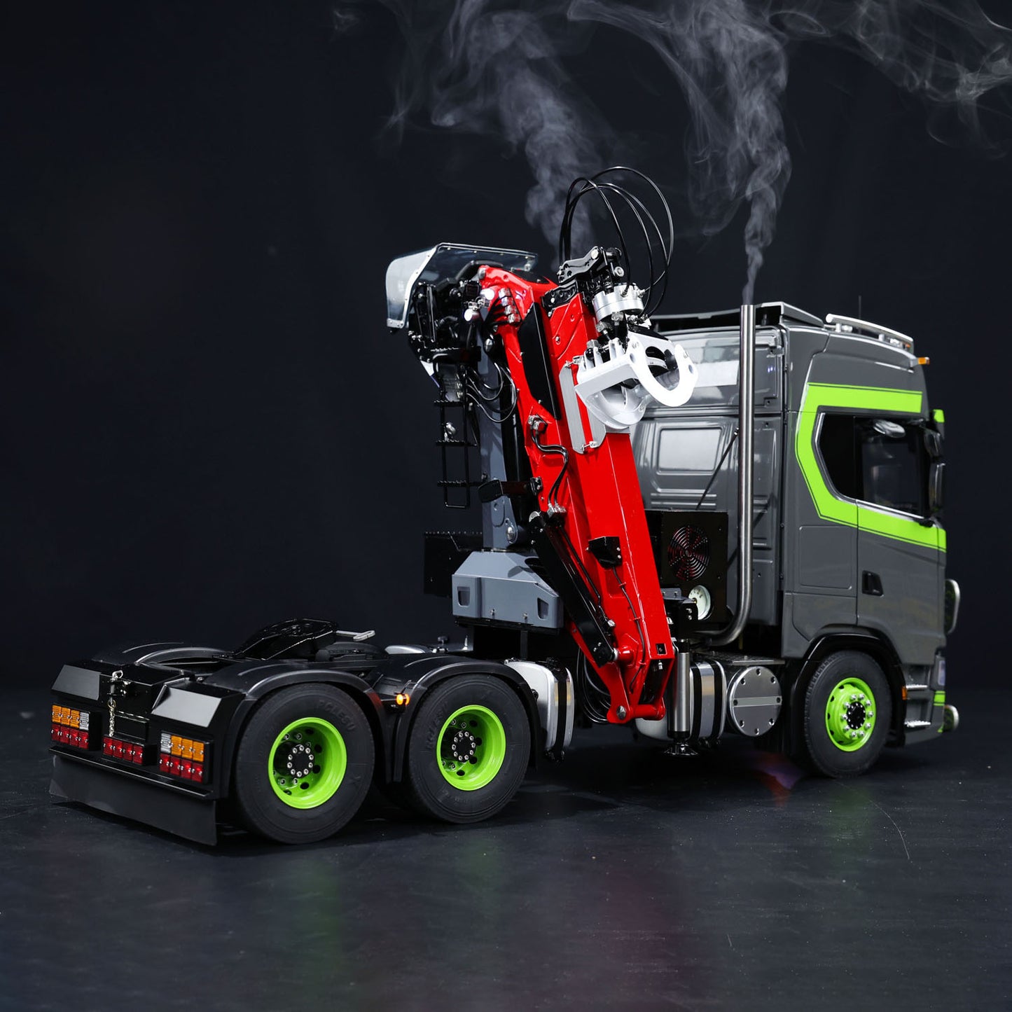 Toucan Metal 6X6 Chassis 1/14 RC Tractor Truck 770S Hydraulic Crane DIY Lorry