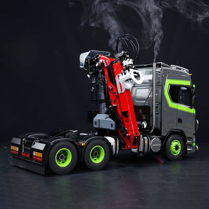 Toucan Metal 6X6 Chassis 1/14 RC Tractor Truck 770S Hydraulic Crane DIY Lorry