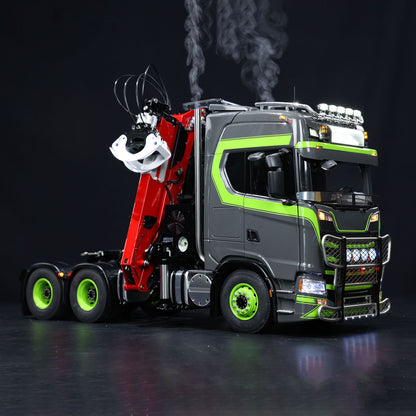 Toucan Metal 6X6 Chassis 1/14 RC Tractor Truck 770S Hydraulic Crane DIY Lorry